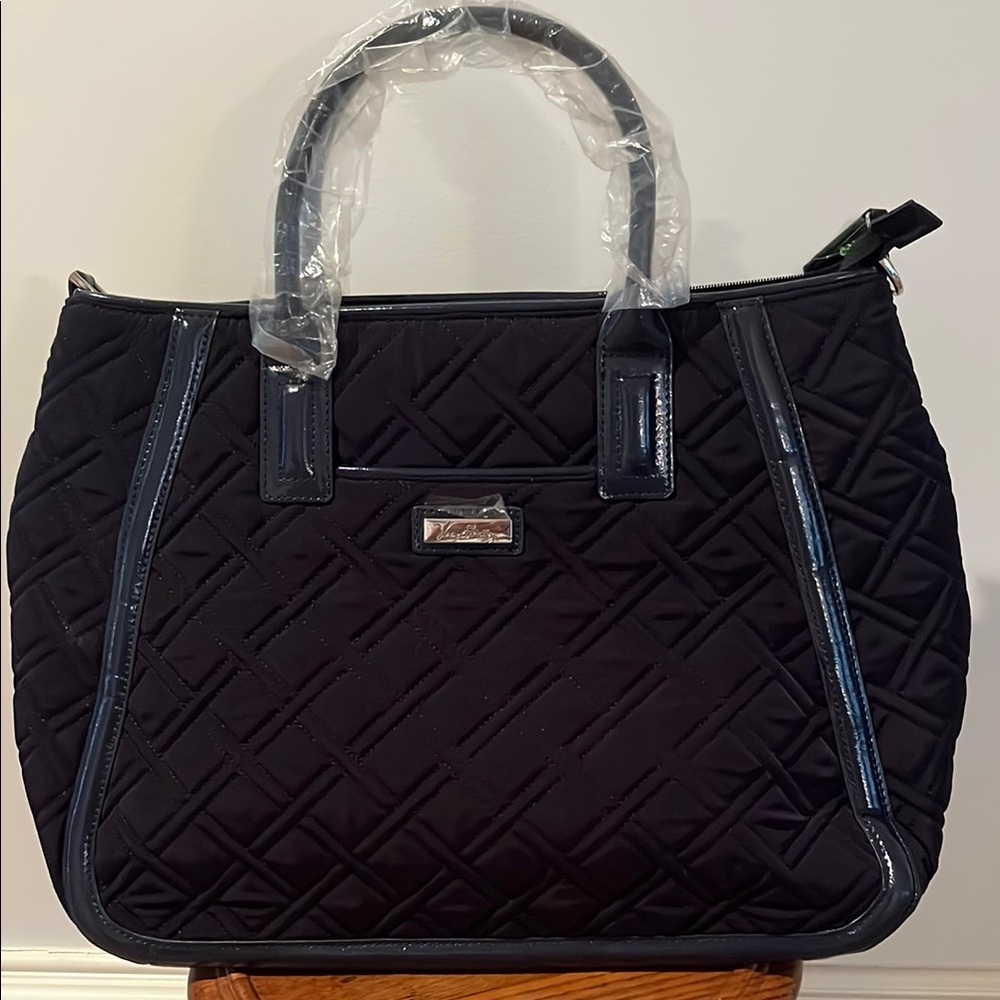 Classic Navy Trapeze Tote